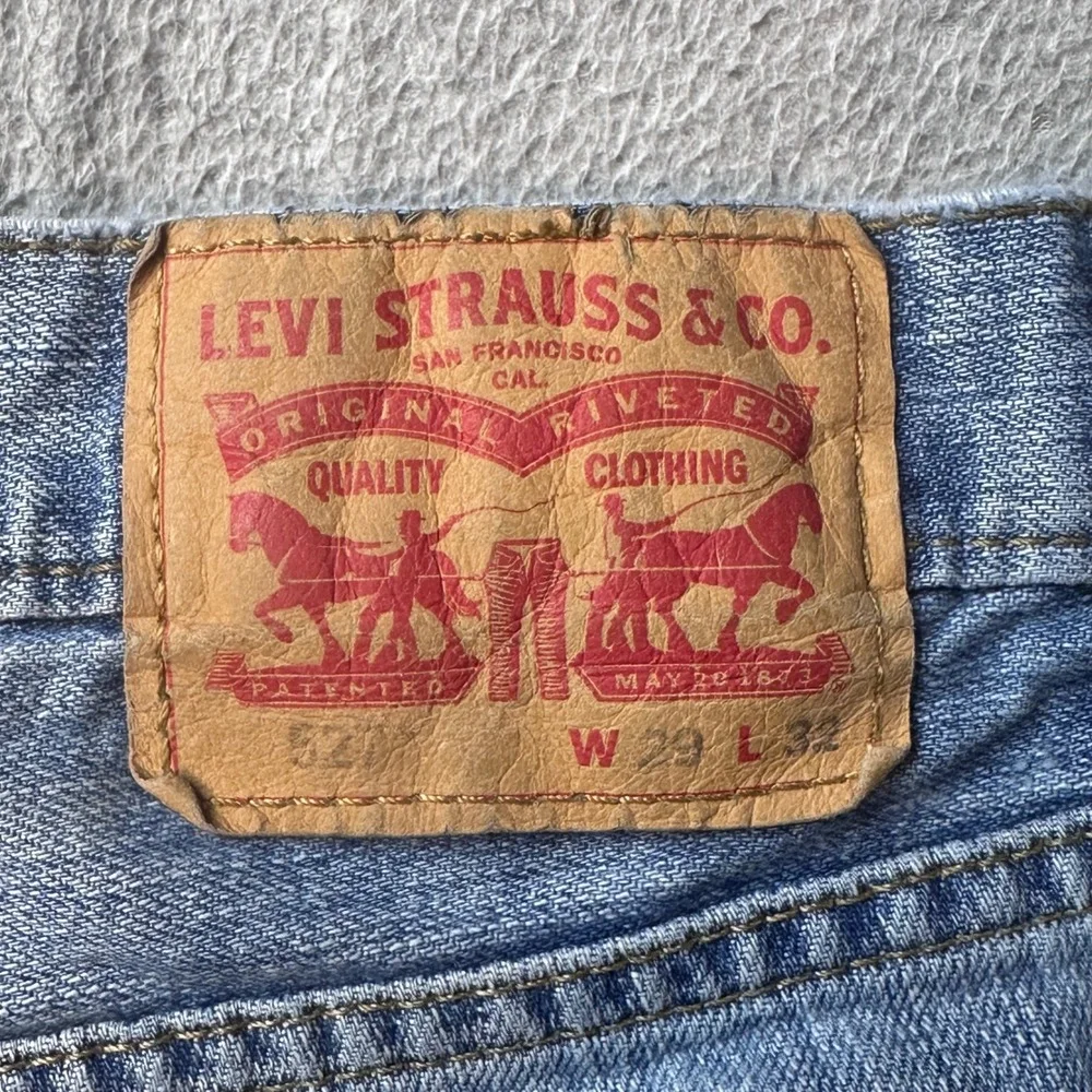 Levi's 527 Jeans Mens 29x32 (30x31) Light Wash Slim Bootcut Denim Casual Western